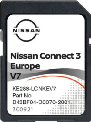 Nissan Connect 3 Navigation Update Sat Nav SD V7 Card Map UK&EU 2022/23