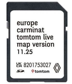 Renault Carminat LIVE Navigation Update Sat Nav SD Card Map UK&EU 2024/2025