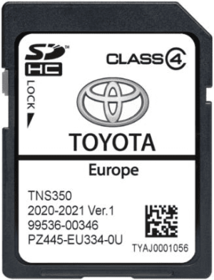 Toyota TNS350 Navigation Update Sat Nav SD Card Map UK&EU 2019/20