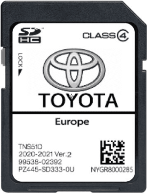 Toyota TNS510 Navigation V2 Update Sat Nav SD Card Map UK&EU 2020/21